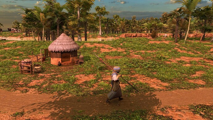 AoE III DE Trader at sunrise