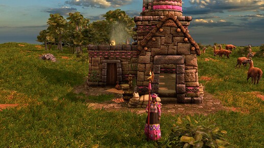 AoE III DE Quechua Woman at sunrise