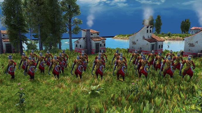 AoE III Maltese Fire Thrower during the day