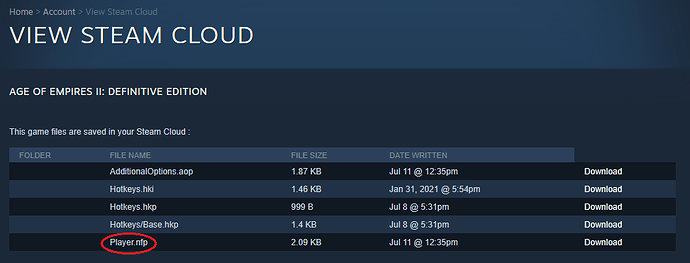 Steam Cloud Files