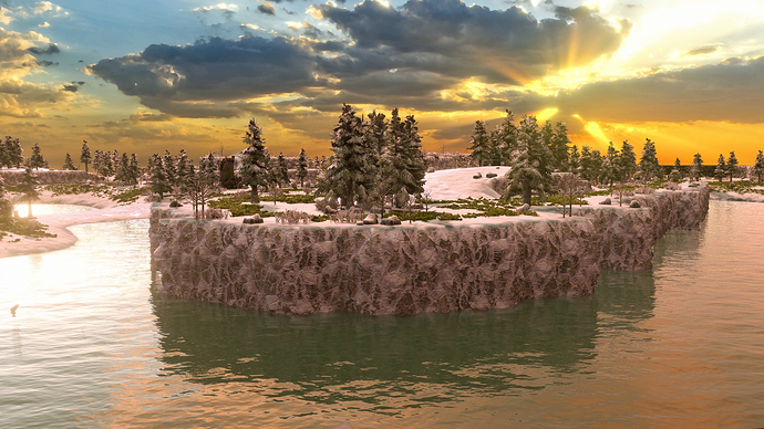 AoE III DE South Norway at sunrise