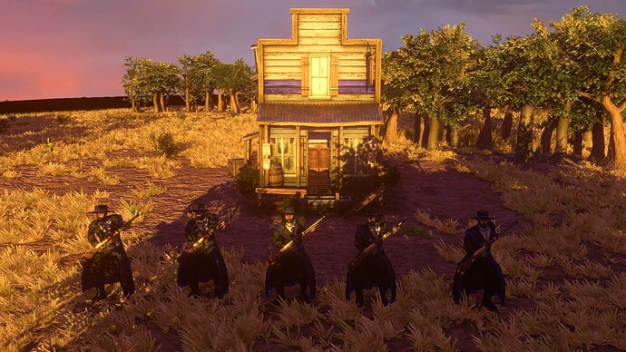 AoE III DE United States Owlhoot at sunset