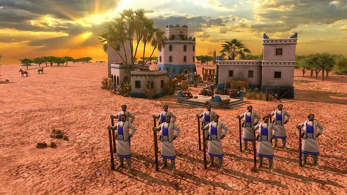 AoE III DE Somali Darood Militia at sunrise