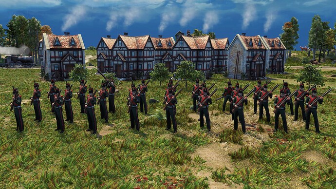 AoE III DE British Guard Ranger during the day