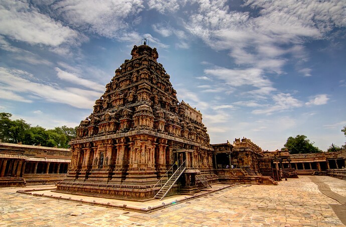 Templo Airavatesvara no estado de Tamil Nadu
