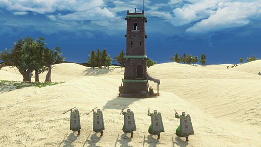 AoE III DE Desert Warrior during the day