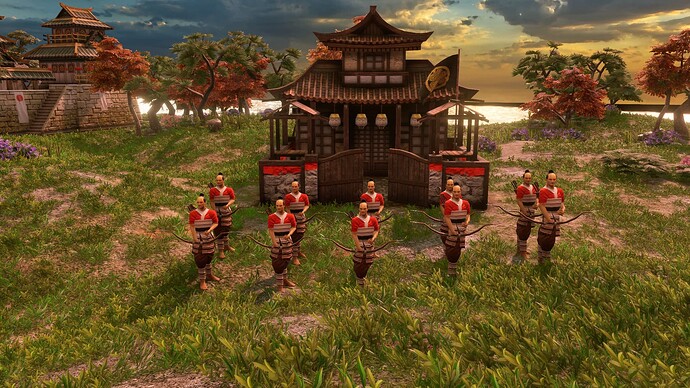 AoE III DE Japanese Yumi Archer at sunrise