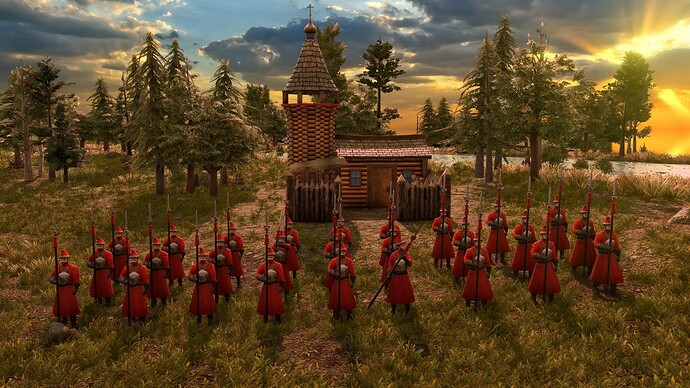 AoE III DE Russian Poruchik at sunrise