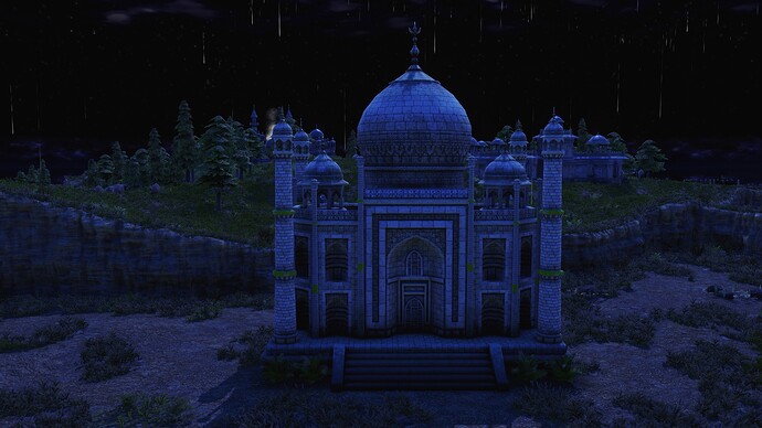 AoE III DE Taj Mahal during the night