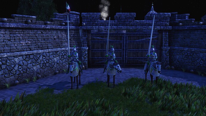AoE III DE Italians Papal Lancer during the night