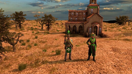 AoE III DE Maya General and Padre at sunrise