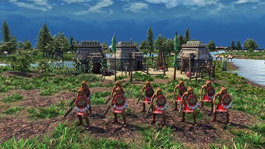 AoE III DE Aztec Jaguar Warrior natives during the day