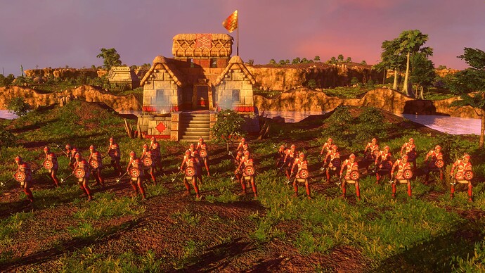 AoE III DE Inca Champion Chimu Runner at sunset