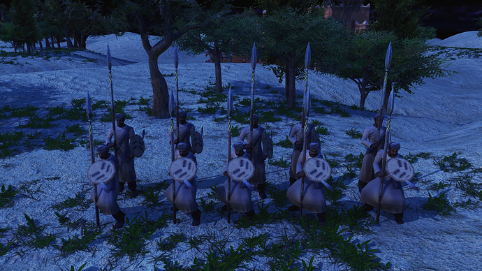 AoE III DE Berber Spearman during the night
