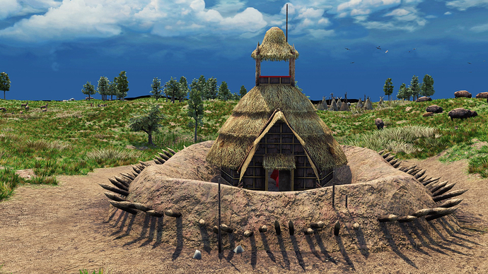 AoE III DE Stronghold during the day (Haudenosaunee and Lakota)