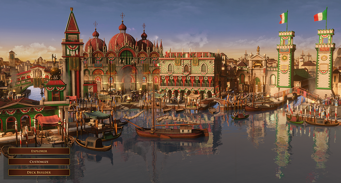 AoE III DE Venice during the day