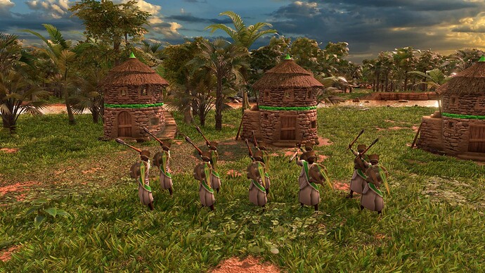AoE III DE Ethiopians Elite Gascenya at sunrise