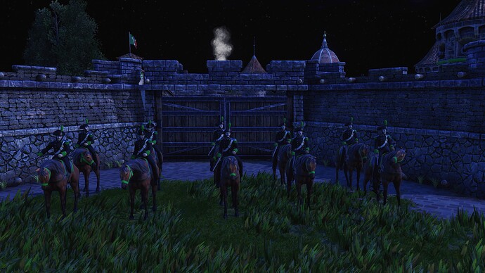 AoE III DE Italians Carabiniere during the night