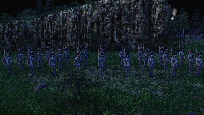 AoE III DE Mexicans Soldado during the night