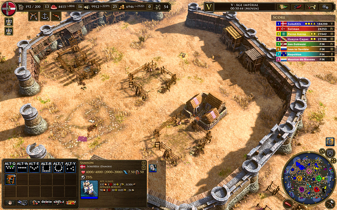 the destroyed Inca city with more villagers