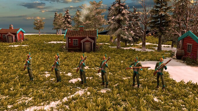 AoE III DE Swedes Savolax Jaeger at sunrise