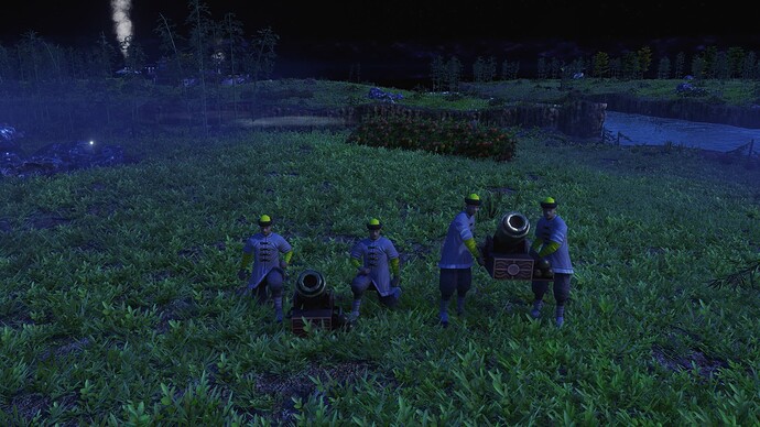 AoE III DE Chinese Hand Mortar during the night