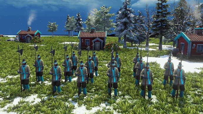 AoE III DE Swedes Gustavian Guard during the day