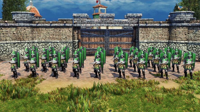 AoE III DE Italians Veteran Pavisier during the day