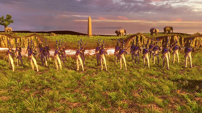 AoE III DE French Voltigeur at sunset