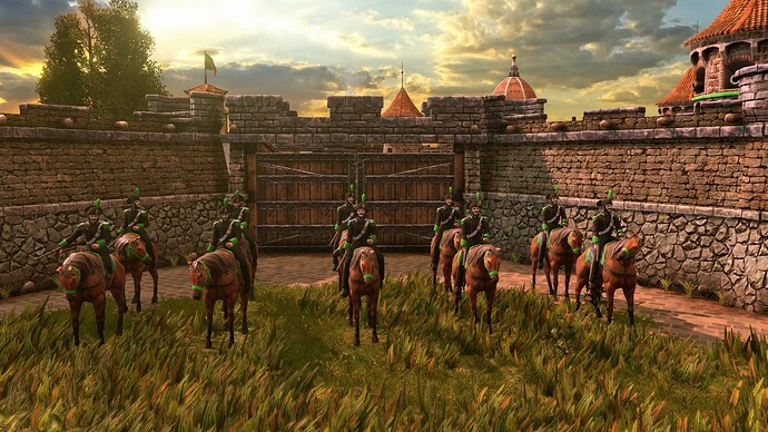 AoE III DE Italians Carabiniere at sunrise