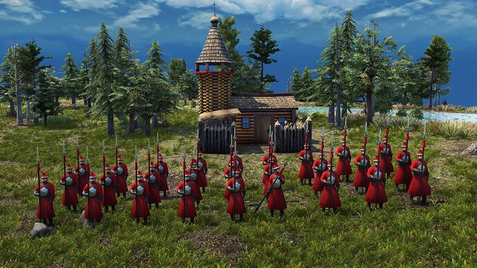 AoE III DE Russian Poruchik during the day