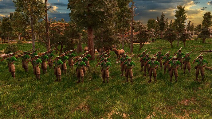 AoE III DE Mexicans Veteran Salteador at sunrise