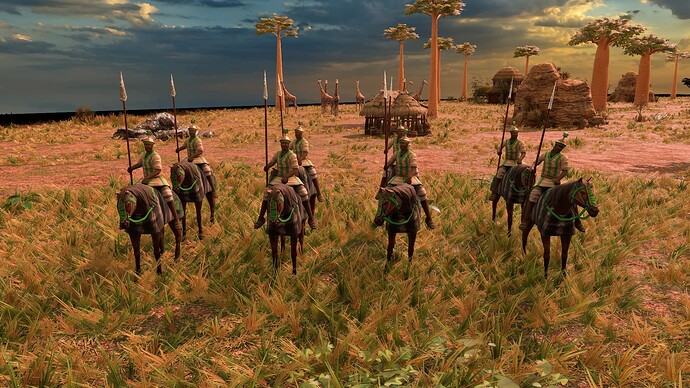 AoE III DE Hausa Lifidi Knight at sunrise