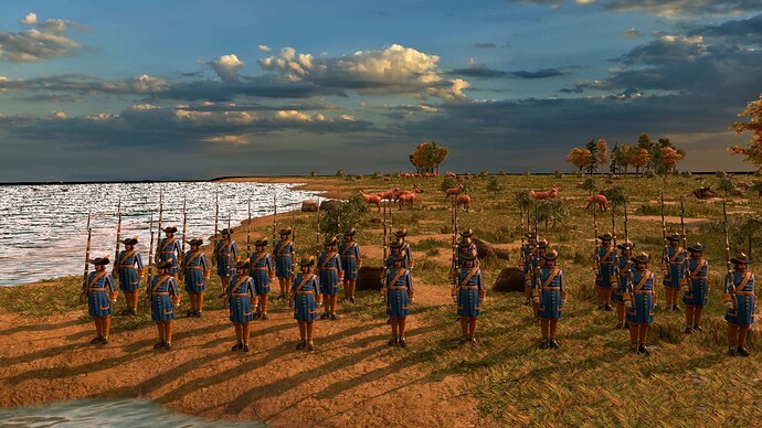 AoE III Dutch Blue Guard at sunrise