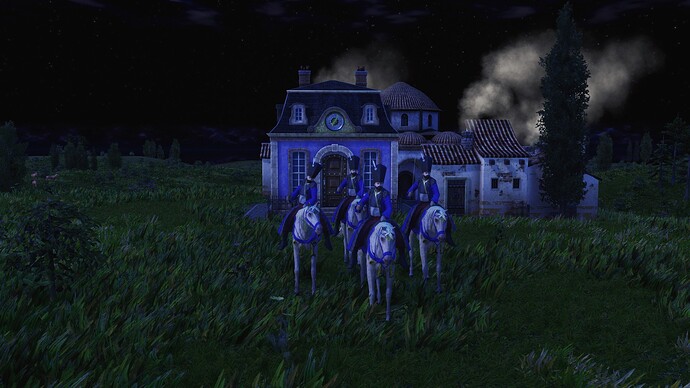 AoE III DE House of Phanar Veteran Boyar during the night