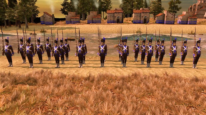 AoE III DE Portuguese Legionario Musketeer at sunrise