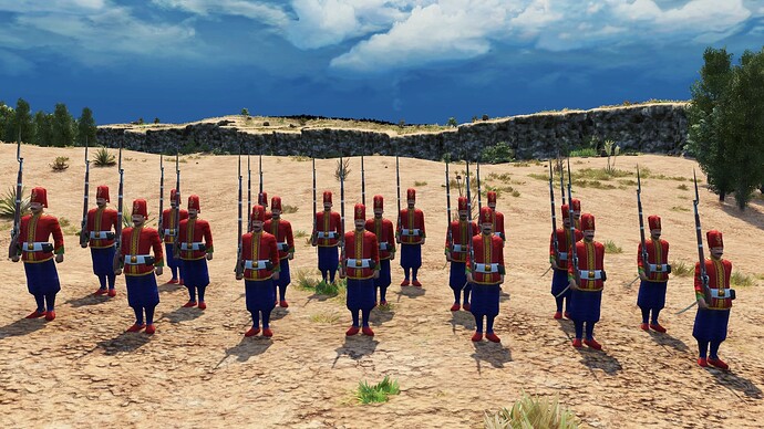 AoE III DE Ottoman Guard Nizam Fusilier during the day
