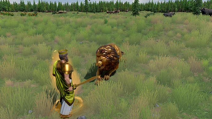 AoMR Midas touch turned Nemean Lion into gold