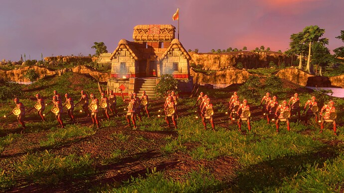 AoE III DE Inca Legendary Chimu Runner at sunset