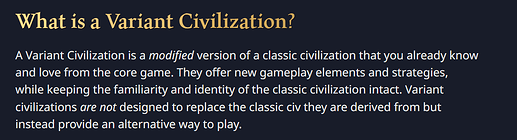 variant civs