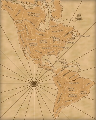 Americas Map