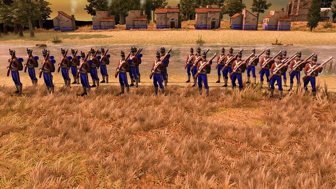 AoE III DE Portuguese Veteran Cassador at sunrise