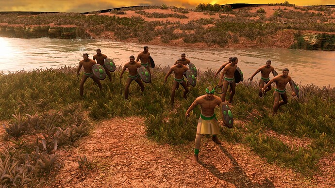 AoE III DE Indians Mansabdar Urumi leading Gurukkal Urumi at sunrise