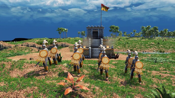 AoE III DE Aztecs Elite Coyote Runner during the day