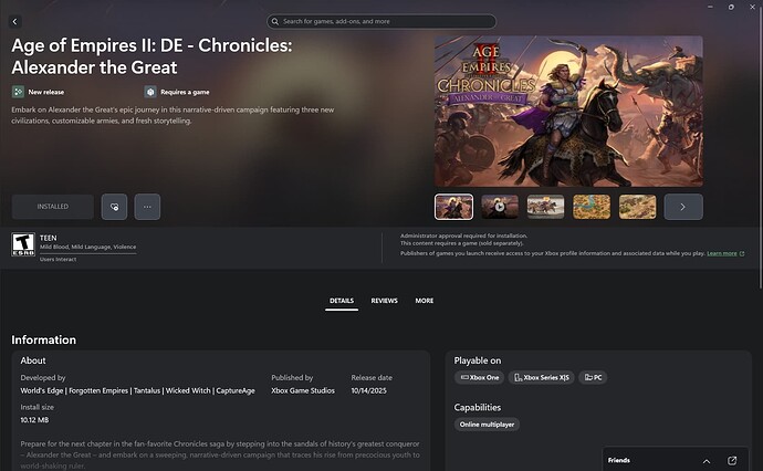 Age of Empires II DE Chronicles Alexander the Great