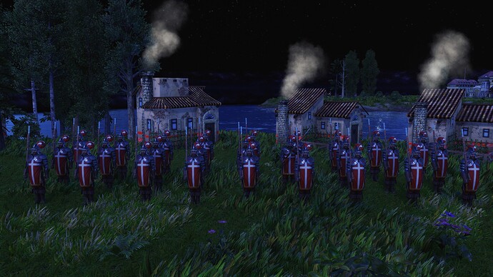 AoE III DE Maltese Guard Sentinel during the night