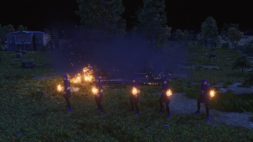 AoE III DE Inquisitor during the night