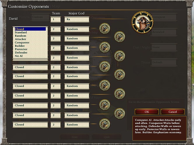 AoM AI options