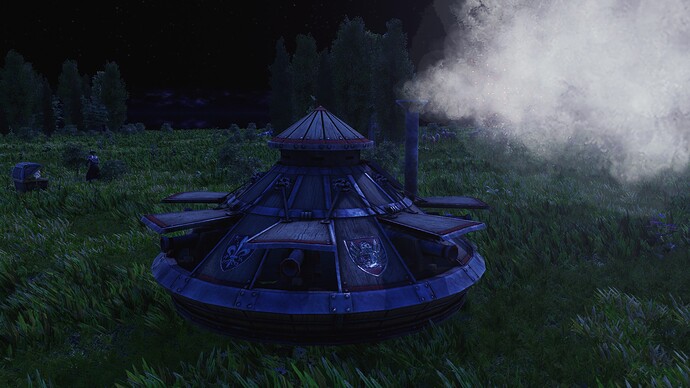 AoE III DE Leonardo's Tank during the night II