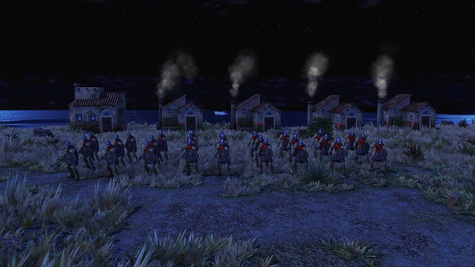 AoE III DE Spanish Rodelero during the night